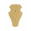 Panoplie stejar pentru trofeu 19x12 cm - palid