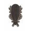 Panoplie stejar sculptat pentru trofeul Oak 4 18x9 cm – culoare închisă