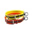 Zgardă reflectorizantă TETRAO Biothane portocaliu 50 cm - carabinier rotativ 