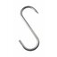 Cârlig în S pentru vânat cu un singur vârf 200/9 mm - oțel inoxidabil