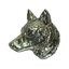 Insignă cap de lup