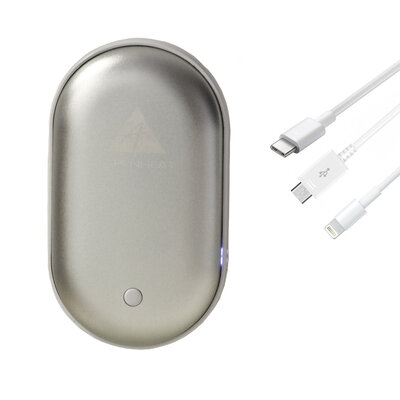 Alpenheat power bank a ohrievač rúk v jednom bp13 - zlatá - alpenheat_power_bank