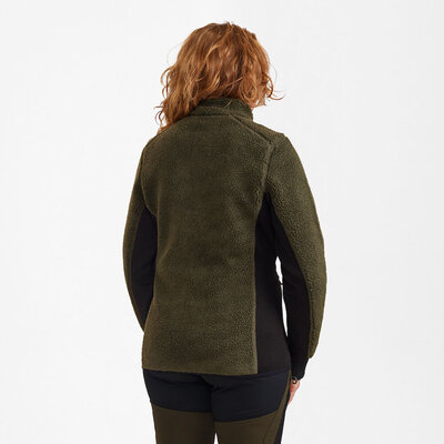 Dámska fleecová bunda deerhunter lady roja fiber pile adventure green - damska_bunda_roja3