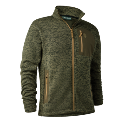 Pánska mikina deerhunter sarek knitted - olive night melange - panska_mikina_deerhunter_sarek_knitted_olive_night_melange_