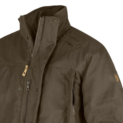 Pánska bunda fjällräven brenner pro padded dark olive - Brenner_Pro_Padded_Jacket_M_90309-633_F_DETAIL_FJR
