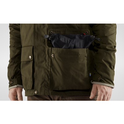 Pánska bunda fjällräven sörmland padded - dark olive - Sormland_Padded_Jacket_M_90700-633_I_DETAIL_FJR