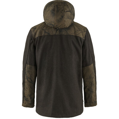 Pánska bunda fjällräven värmland wool – dark olive, dark olive camo - panska_bunda_fjällräven_värmland_wool_dark_olive_dark_olive_camo_1