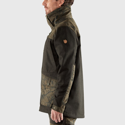 Pánska bunda fjällräven värmland wool – dark olive, dark olive camo - panska_bunda_fjällräven_värmland_wool_dark_olive_dark_olive_camo_5