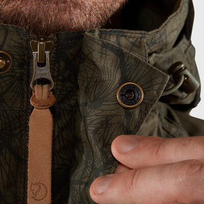 Pánska bunda fjällräven värmland wool – dark olive, dark olive camo - panska_bunda_fjällräven_värmland_wool_dark_olive_dark_olive_camo_8