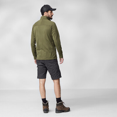 Pánska mikina fjällräven abisko lite fleece green - Abisko_Lite_Fleece_M_86971-620_D_MODEL_FJR