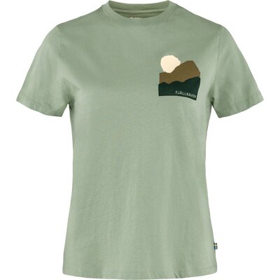 Dámske tričko fjällräven nature w – sage green - damske_tricko_fjallraven_nature_sage_green_
