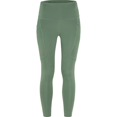 Dámske legíny fjällräven abisko patina green - Abisko_Tights_W_84773-614_A_MAIN_FJR