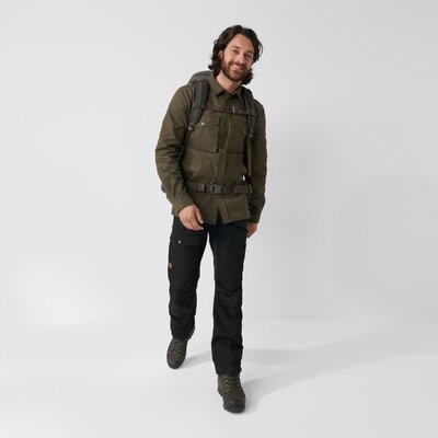 Pánske nohavice fjällräven vidda pro ventilated reg - dark grey / black - panske_nohavice_fjällräven_vidda_pro_ventilated_red_dark_grey_black_2