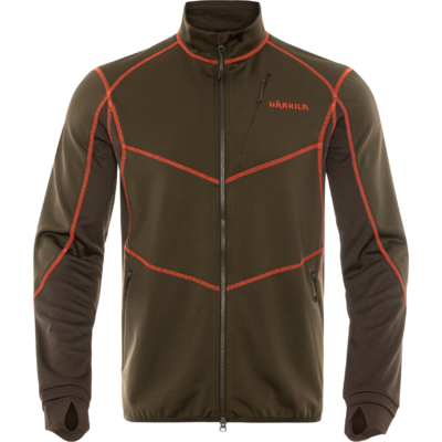 Funkčná mikina härkila scandinavian fleece zeleno hnedá - 130114063_f01