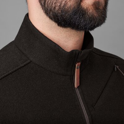 Pánsky sveter härkila metso full zip shadow brown - Sveter_Harkila_Metso_Full_Zip_ Shadow_Brown (2)
