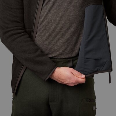 Pánsky sveter härkila metso full zip shadow brown - Sveter_Harkila_Metso_Full_Zip_ Shadow_Brown (4)