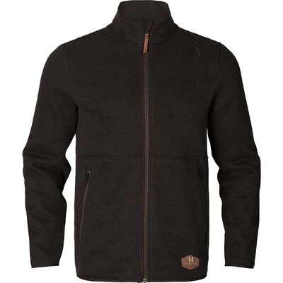 Pánsky sveter härkila metso full zip shadow brown - Sveter harkila metso full zip shadow brown 6 