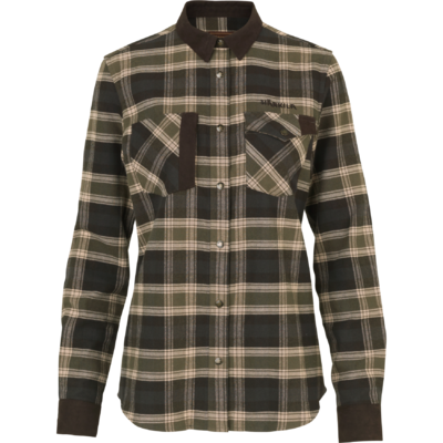 Dámska košeľa härkila aivak l/s olive - 140112877_f01