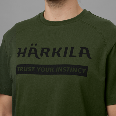 Dvoj-balenie tričiek härkila logo duffel green / phantom - 160105033_d02