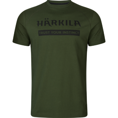 Dvoj-balenie tričiek härkila logo duffel green / phantom - 160105033_f01