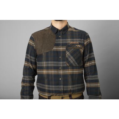 Pánska košeľa härkila jarne shooting l/s dark olive - Kosela_Jarne2