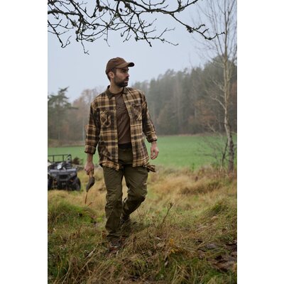 Pánska košeľa härkila pajala beige w/brown - Kosela_Harkila_Pajala_Beige_WBrown (2)