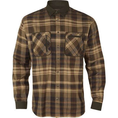 Pánska košeľa härkila pajala beige w/brown - Kosela_Harkila_Pajala_Beige_WBrown (4)