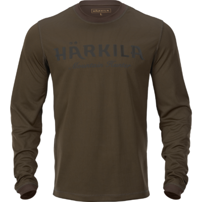 Tričko härkila mountain hunter l/s zeleno hnedé - 160104016_F01