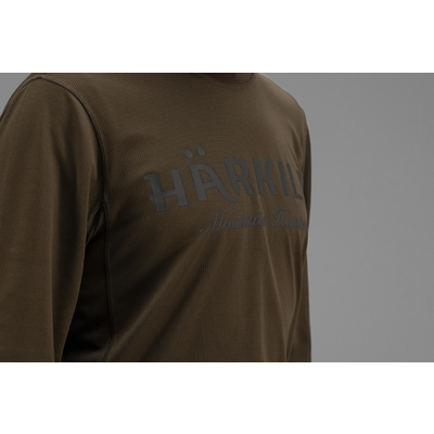 Tričko härkila mountain hunter l/s zeleno hnedé - 160104016_d03