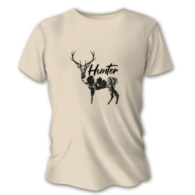 Dámske poľovnícke tričko tetrao hunter- pieskové - F06 HUNTER - pieskova