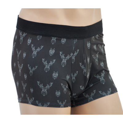 Pánske boxerky tetrao s poľovníckym motívom - čierne s jeleňmi - Pánske boxerky TETRAO s poľovníckym motívom - cierne_s_jelenmi (3)