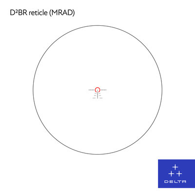 Puškohľad delta optical hornet 1-6x24 ddbr - D2BR