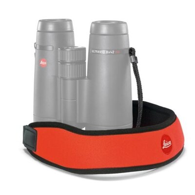 Neoprénový binokulárny popruh na krk leica oranžový - neoprenovy_popruh_leica_oranzovy_kopia