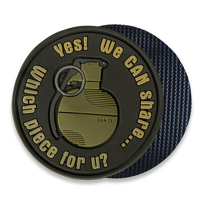 Nášivka helikontex "we can share" grenade patch hnedá - Nášivka_helikon_WE_CAN_SHARE_Grenade_Patch_hnedá