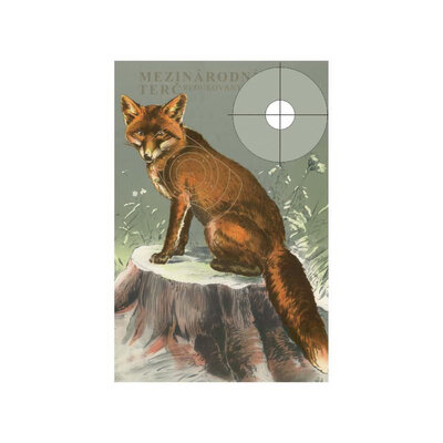 Terč medzinárodný redukovaný na 100 m - líška - 20173105100532-K4M_liska_nahled