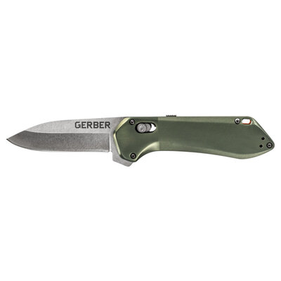 Taktický nôž gerber highbrow compact - flat sage, plain edge - GG_HighbrowCompact_Green_FE_S1