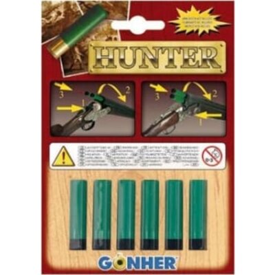 Hračkárske náhradné náboje do loveckej pušky gonher hunter - gonher-hunter-6-kpl-nallipyssyn-haulit