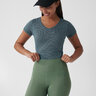 Dámske legíny fjällräven abisko patina green - Abisko_Tights_W_84773-614_F_DETAIL_FJR