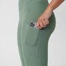 Dámske legíny fjällräven abisko patina green - Abisko_Tights_W_84773-614_H_DETAIL_FJR
