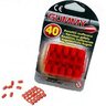 Balenie 40 gumových nábojov Gummy od firmy Edison Giocattoli. Náboje sú určené pre detské hračkárske zbrane a sú bezpečné pre deti. Balenie obsahuje aj kapsule s fantastickými zvukovými efektami.