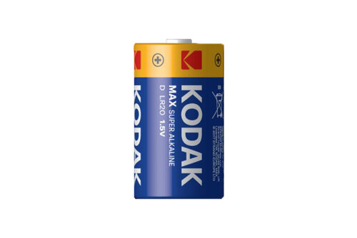 Baterie Kodak Max tip D - alcalină, 2 buc Baterie Kodak Max tip D - alcalină, 2 buc