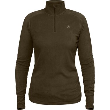Hanorac de damă Fjällräven Skare Half Zip Dark Olive Hanorac de damă Fjällräven Skare Half Zip Dark Olive