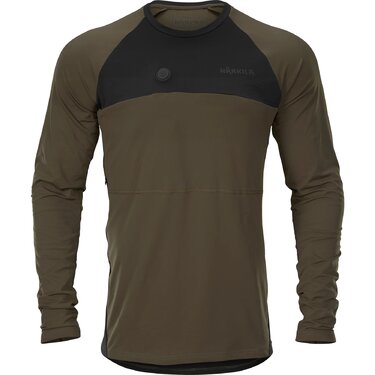 Tricou cu încălzire bărbați cu Härkila Heat L/S Willow Green/Black Tricou cu încălzire bărbați cu Härkila Heat L/S Willow Green/Black