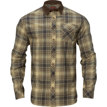 Cămașă bărbați Härkila Driven Hunt Flannel Light Teak Check Cămașă bărbați Härkila Driven Hunt Flannel Light Teak Check