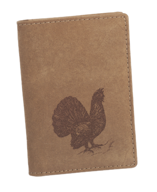 Portofel din piele pentru cărți de vizită TETRAO - Cocoș de munte