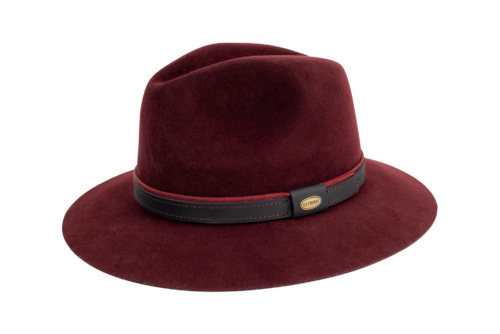 Pălărie TETRAO Exclusive iepure – bordo Pălărie TETRAO Exclusive iepure – bordo