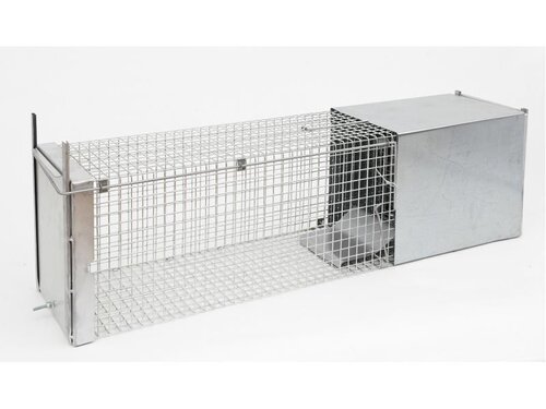 Capcană pentru animale cu compartiment de momeală vie - pisică sălbatică, dihor, jder, vulpe