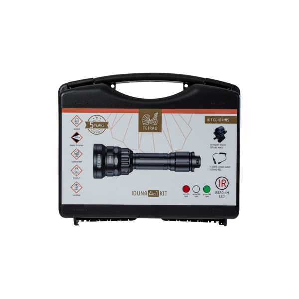 LED lanterna TETRAO Iduna 4v1 KIT - 800 lm cu iluminare IR850 nm 8