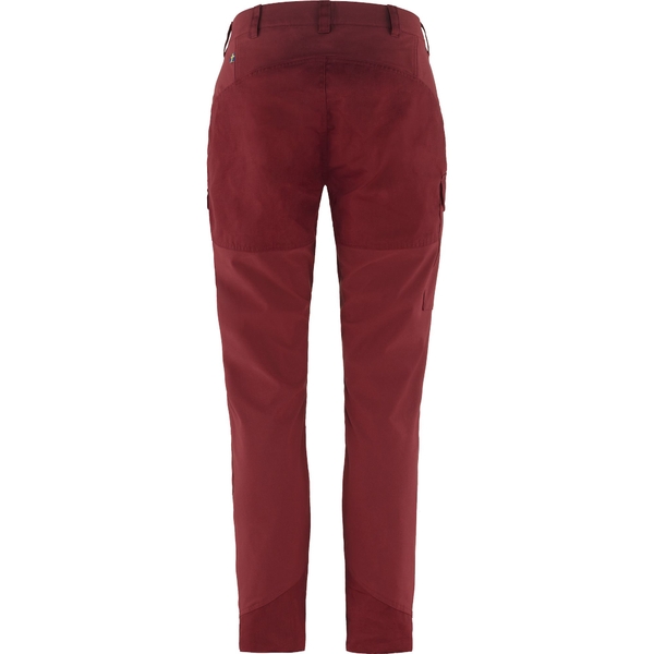 Pantaloni damă Fjällräven Nikka Curved Bordeaux – Red 1