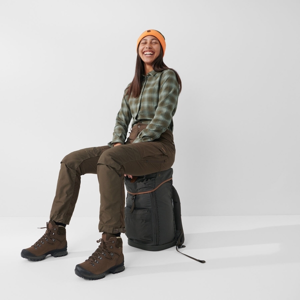 Pantaloni de vânătoare damă Fjällräven Forest Hybrid - Dark Olive 7